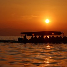 Sunset on Lake Tanganyika with Congo in the background